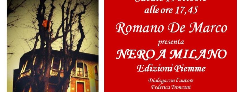 Romano de Marco presenta Nero a Milano