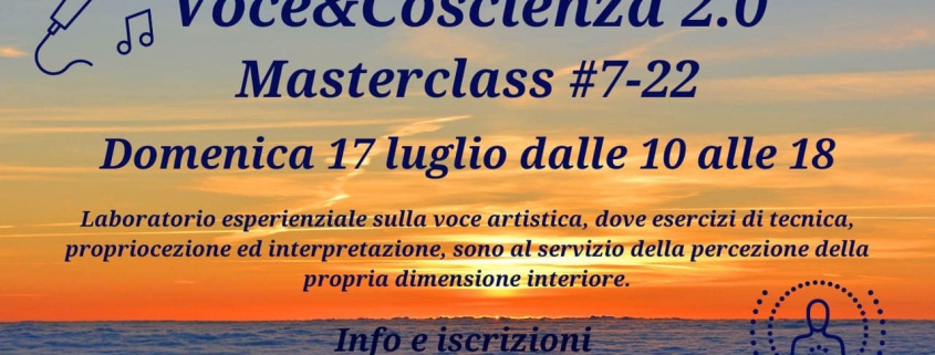 Masterclass Voce & Coscienza 7-22 con Alex Imelio