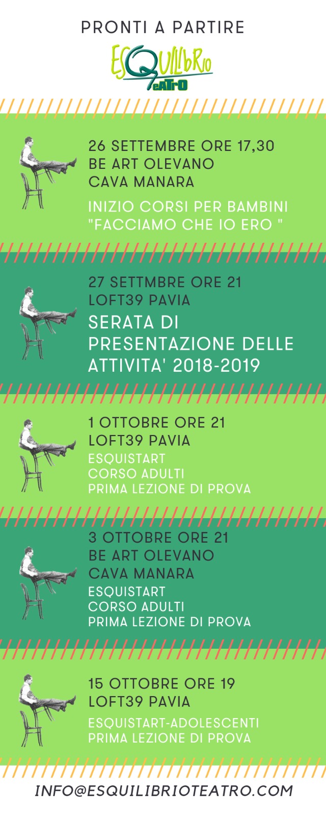 Esquilibrio Teatro autunno 2018 - Pavia e Cava Manara