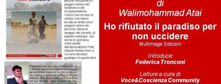 Presentazione del libro "Ho Rifiutato il Paradiso Per Non Uccidere