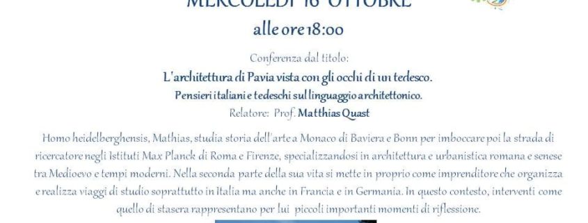 L'architettura di Pavia vista con gli occhi di un tedesco