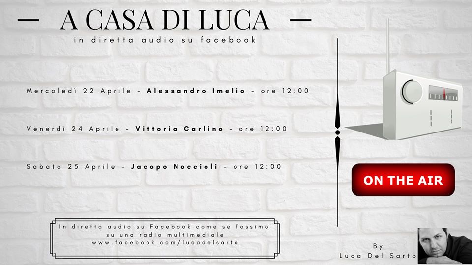 A Casa di Luca: Alex Imelio intervistato da Luca del Sarto