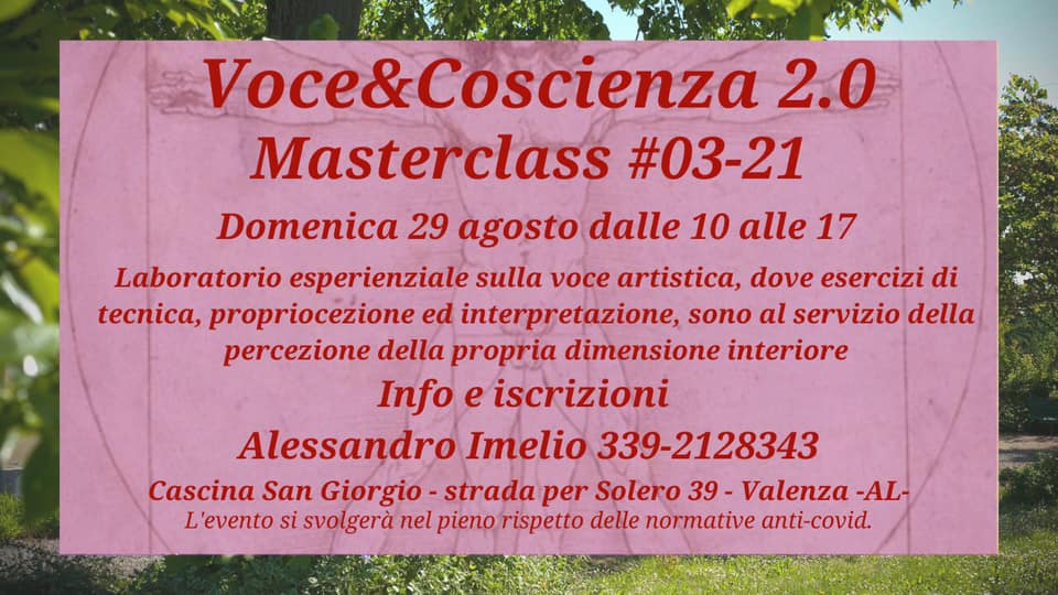 Voce&Coscienza 2.0 – Masterclass #03-21