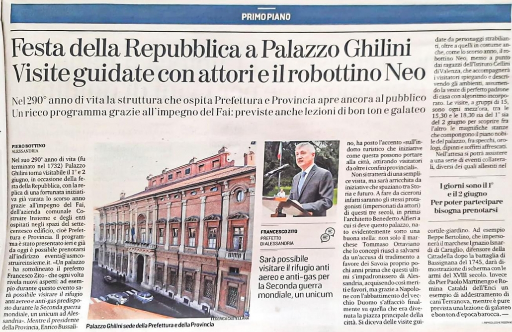 Festa della Repubblica a Palazzo Ghilini - AL