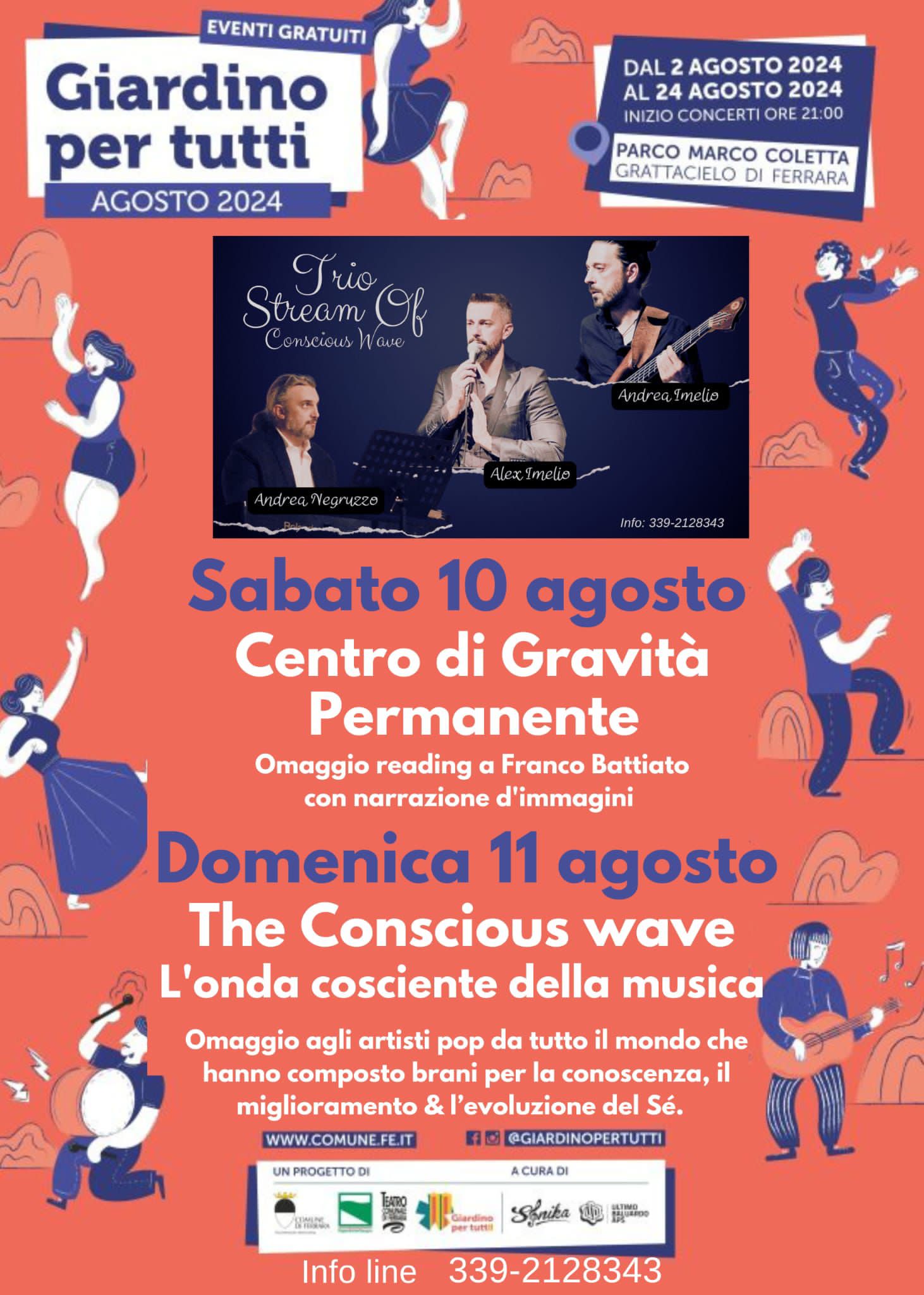 Giardino per tutti - Ferrara 2024 - Centro di Gravità Permanente e The Conscious wave
