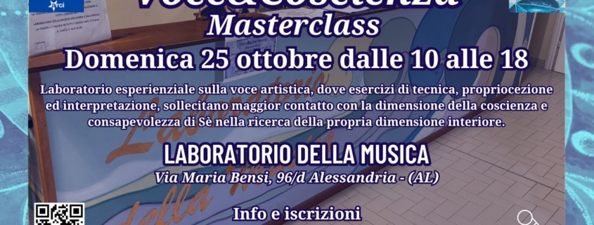 Masterclass Vocale 25 ottobre 2026